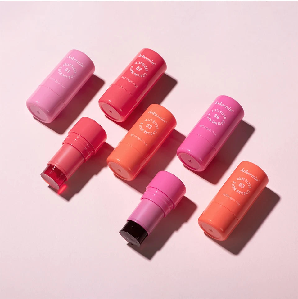 Cooling Water Jelly Tint Blush Stick for Lips and Cheeks