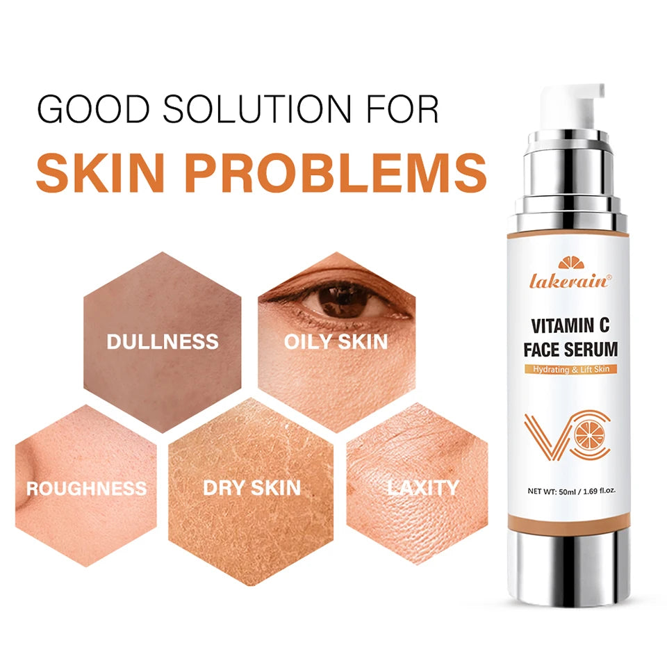 Vitamin C Face Serum Moisturizing Brightening Skin Care Essence - 8