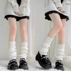 Acrylic Knitted Leg Warmers 40cm