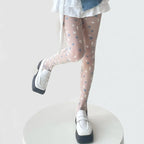 Nylon Star Print Tights For Women