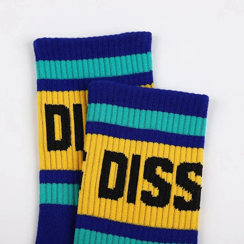 Polyester Elastane Blend Crew Socks Set