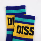 Polyester Elastane Blend Crew Socks Set