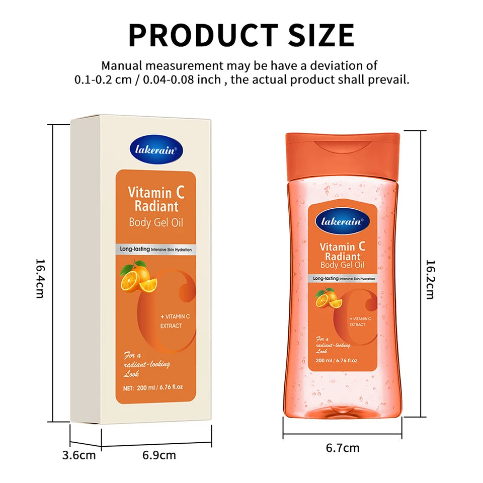 Moisturizing Shimmer Body Gel Oil Hydrating Skin Care