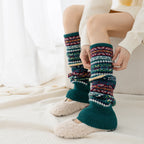 Polyester Bohemian Striped Leg Warmers