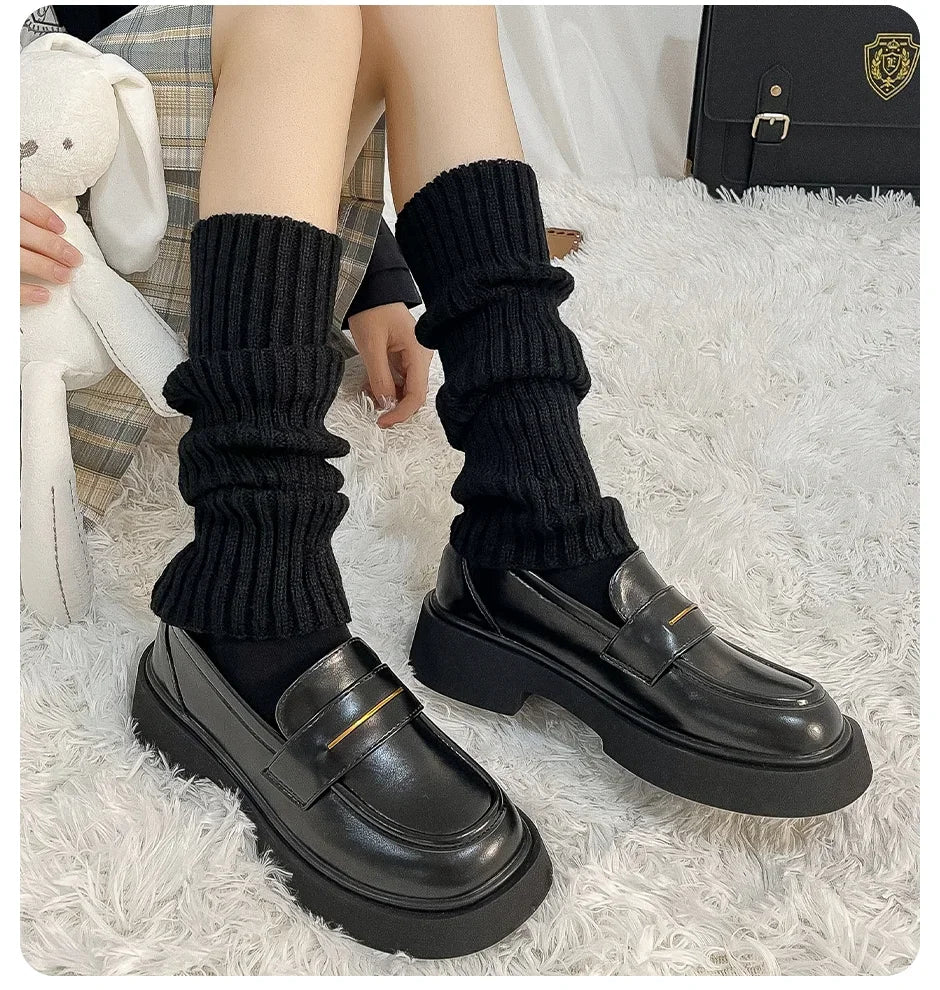Polyester Elastane Acrylic Leg Warmers for Women - 7