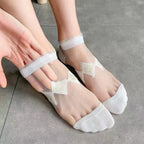 Polyester Elastane Women Low Tube Ankle Socks Set
