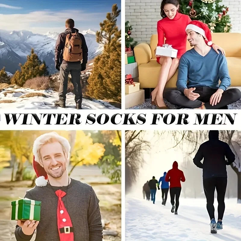 Polyester Elastane Knit Mid Calf Socks for Men