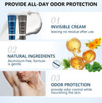 Invisible Body Deodorant Cream 72 Hour Odor Protection
