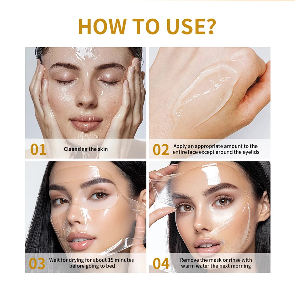 Collagen and Turmeric Peel Off Overnight Facial Mask Duo